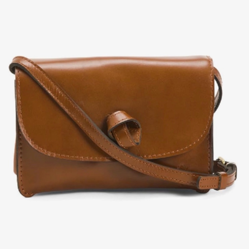 Patricia Nash Brown Leather Novilara Crossbody Purse